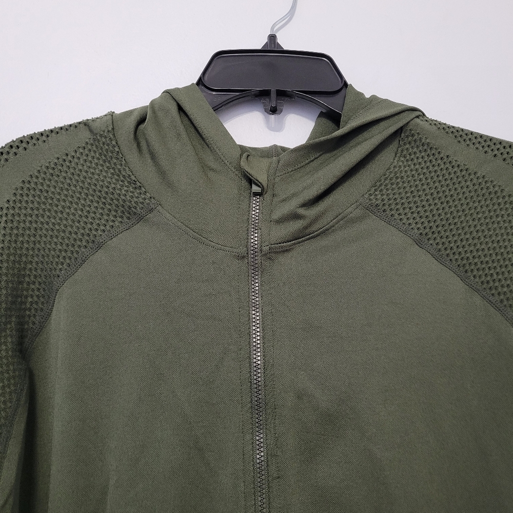 Fabletics Kiley Seamless Hoodie Jacket Olive Gree… - image 4